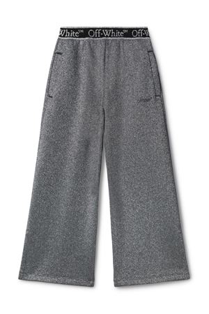 grey cotton trousers OFF WHITE KIDS | OGCH009F24FLE0017210